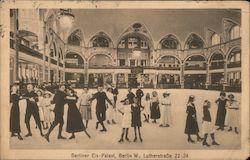 Ice skaters inside the Berliner Eis-Palast Germany Postcard Postcard Postcard