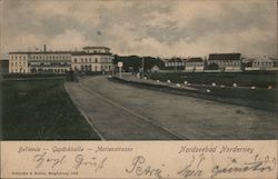 Bellevue - Gepäckhalle - Marienstrasse / Nordseebad Norderney Germany Postcard Postcard Postcard