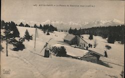 Le Revard plateau in winter (1568 m) Aix-les-Bains, France Postcard Postcard Postcard