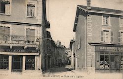 Rue de l'Eglise Meximieux, France Postcard Postcard Postcard