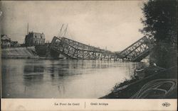 Creil Bridge (destroyed) Postcard