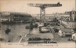 Port Militaire - Vue Prise du Grand Pont Brest, France Postcard Postcard Postcard