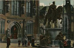 Kaiser Wilhelm Monument and Rathauskeller Bremen, Germany Postcard Postcard Postcard