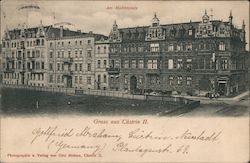 Am Moltkeplatz, Gruss aus Castrin II Nemstadt, Germany Postcard Postcard Postcard