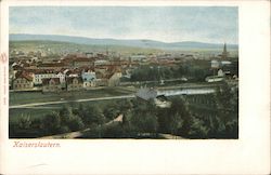 A bird's-eye view of picturesque Kaiserslautern Germany Postcard Postcard Postcard