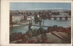 Prag - Ansicht v. d. Rudolfs-Anlagen aus Postcard