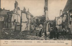 1914 Albert (Somme) - The Ruins France Postcard Postcard Postcard