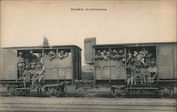 Soldats Australiens (Australian Soldiers in France) Postcard