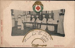 Imperial Princesses Making Bandages Postcard