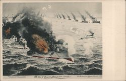 The loss of Russian Fleet of War Vessels Postcard