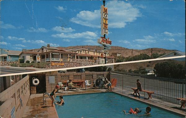 The Torches Motel Barstow, CA Postcard