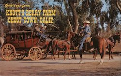 Stage Coach, Knott's Berry Farm Ghost Town California Postcard Postcard Postcard