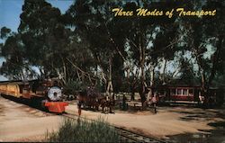 Three Modes of Transport, Knott's Berry Farm Buena Park, CA Postcard Postcard Postcard