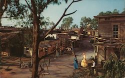 Main Street, Ghost Town, Knott's Berry Farm, Buena Park, California Postcard