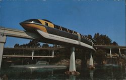 Tomorrowland Sleek Monorail Postcard