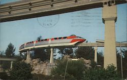 Disneyland Monorail Postcard