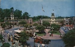 Town Square - Main Street, Disneyland Postcard