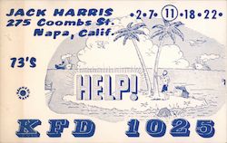 KFD 1025, Jack Harris, 275 Coombs Street Napa, CA Postcard Postcard Postcard