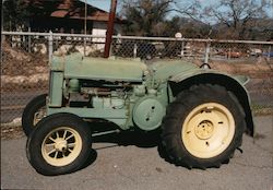 1936 John Deere B-Orchard Tractor Napa, CA Postcard Postcard Postcard