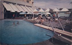 Swimming Pool, Hotel Californian Fresno, CA Postcard Postcard Postcard