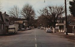 Looking Along Street Postcard