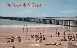 Hi from Avila Beach San Luis Obispo, CA Colourpicture Publishers, Inc. Postcard Postcard Postcard