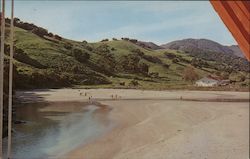 Cattle Ranches meet the sea at the mouth of the San Luis Obispo Creek Avila Beach, CA Postcard Postcard Postcard