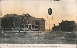 Boys' Home and Industrial Building, Indian Training School Pipestone, MI Postcard Postcard Postcard