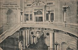 Across Rotunda, Pennsylvania State Capitol Postcard