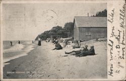 Sunday Morning on the Beach Oxley, ON Canada Ontario Postcard Postcard Postcard