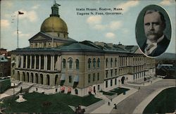 State House - Eugene N. Foss, Governor Boston, MA Postcard Postcard Postcard