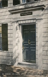 Old Doorway, King Hooper Mansion, 1745 Postcard