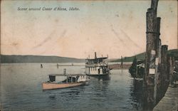 Scene Around Coeur d'Alene Idaho Postcard Postcard Postcard