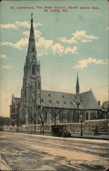 St. Alphonsus, The Rock Church, North Grand Ave. Postcard