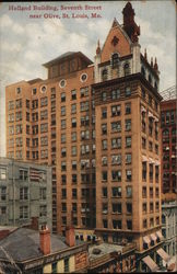 Holland Building, Seventh Street near Olive Postcard