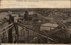 A Mining VIew Carterville, MO Postcard Postcard Postcard