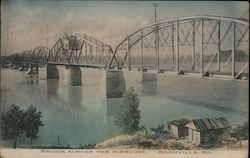 Bridge Across the Missouri Boonville, MO Postcard Postcard Postcard