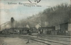 Frisco Roundhouse Chaffee, MO Postcard Postcard Postcard