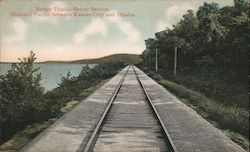 Better Track - Better Service, Missouri Pacific between Kansas City and Omaha Postcard