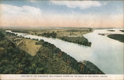 Junction of the Gasconade and Missouri Rivers on the Route of the Scenic Limite Postcard