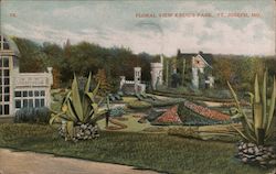 Floral View Krug's Park Postcard