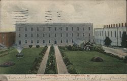 Prison Court Showing Dining Hall Postcard