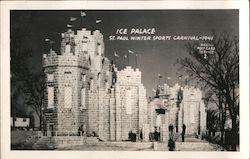 Ice Palace, Winter Sports Carnival -1941 Postcard