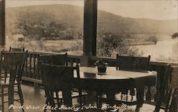 Porch View, Ethel Farley's Inn Postcard