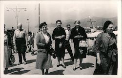 Group of older Tourists Postcard