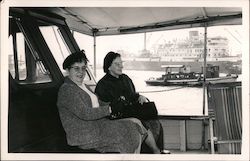 Tourists On a Tour Boat in Victoria Harbor Hong Kong China Postcard Postcard Postcard