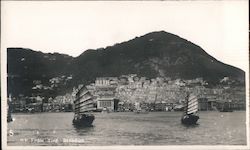 Hong Kong from the Harbor Postcard