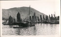 Aberdeen Harbor with Chinese Junks Postcard