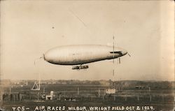 Air Races - Wilbur Wright Field Oct 2, 1924 Postcard