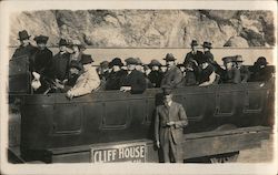 Auto-Bus Sightseeing Tour to Cliff House Postcard